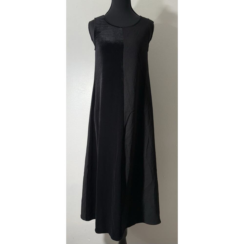 Rowe Black Sleeveless Maxi Dress Solid Lightweight Long Women Size 10